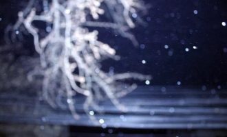 我在雪夜看到温暖的微光涌动