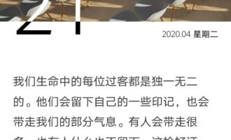 生命中那些独一无二的过客
