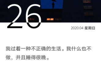 我过一种不正确的生活