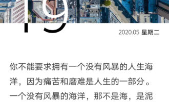 一个没有风暴的海洋是泥塘