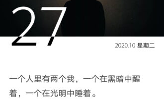 一个人里有两个我